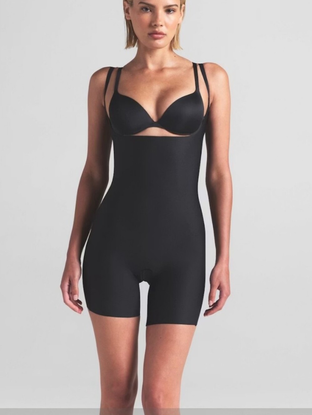 Skims Open Back Mid Thigh Bodysuit Womens Size Small